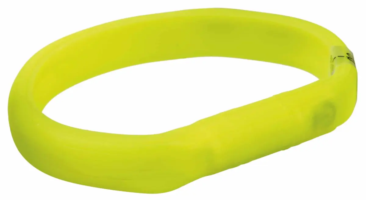 Светоотражающий ошейник для собак - Trixie Flash light band USB, L-XL: 70 см|17 мм, зеленый
