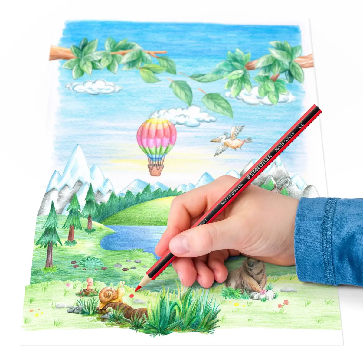 Krāsainie zīmuļi STAEDTLER NORIS COLOUR 185, 24 krāsu komplekts