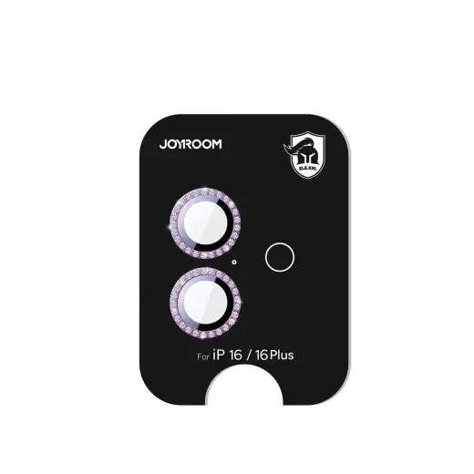 Joyroom JR-MSJ0275 ekrāna aizsargstikls iPhone 16|16 Plus objektīviem - rozā