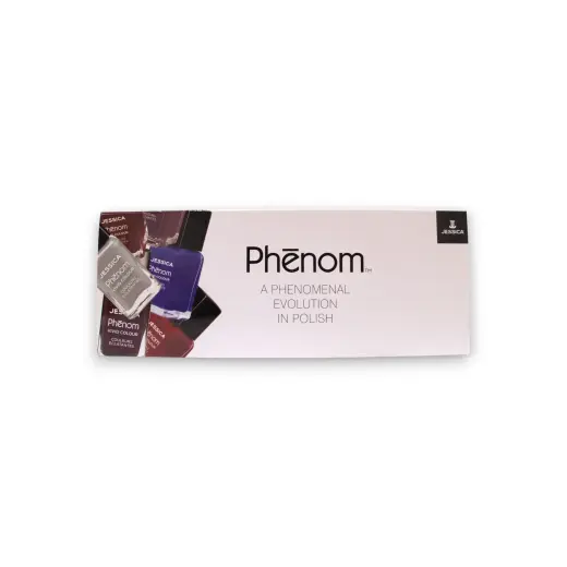 A Phenomenal Evolution In Polish Set Jessica: Phenom Vivid Colour, Top Coat, Nail Polish, PHEN-000, Finale Shine, 15 ml + Phenom Vivid Colour, Nail Polish, PHEN-020, Barbie Pink, 14 ml + Phenom Vivid Colour, Nail Polish, PHEN-022, Geisha Girl, 14 ml + Phenom Vivid Colour, Nail Polish, PHEN-024, Leading Lady, 14 ml