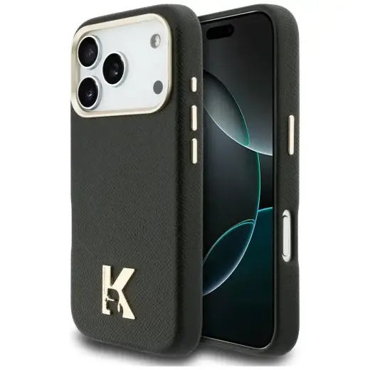 Karl Lagerfeld Karl Head Logo telefoni ümbris MagSafe toega iPhone 17 Pro must