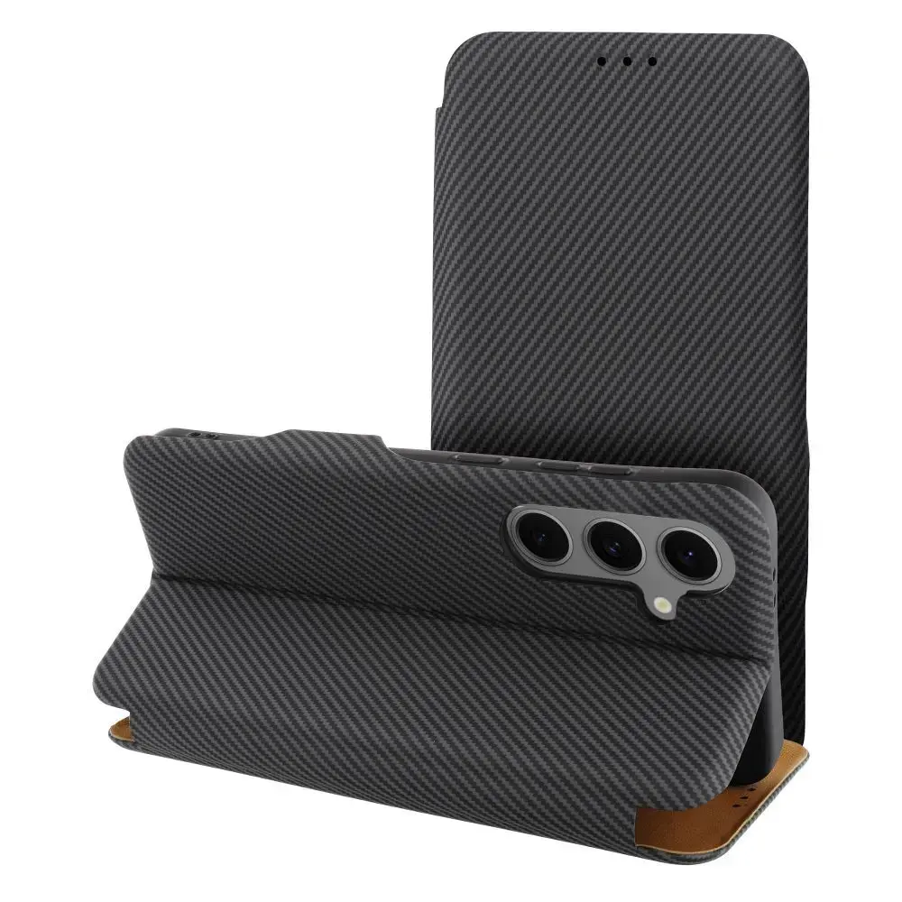 FOLIO Side Magnet grāmatveida maciņš telefonam Samsung Galaxy A15 4G (A155) pelēks