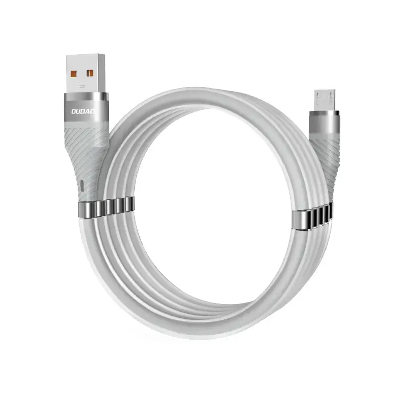 Dudao L1xsM datu pārraides un uzlādes vads | USB-A uz Micro USB | 25W | 1m | pelēks