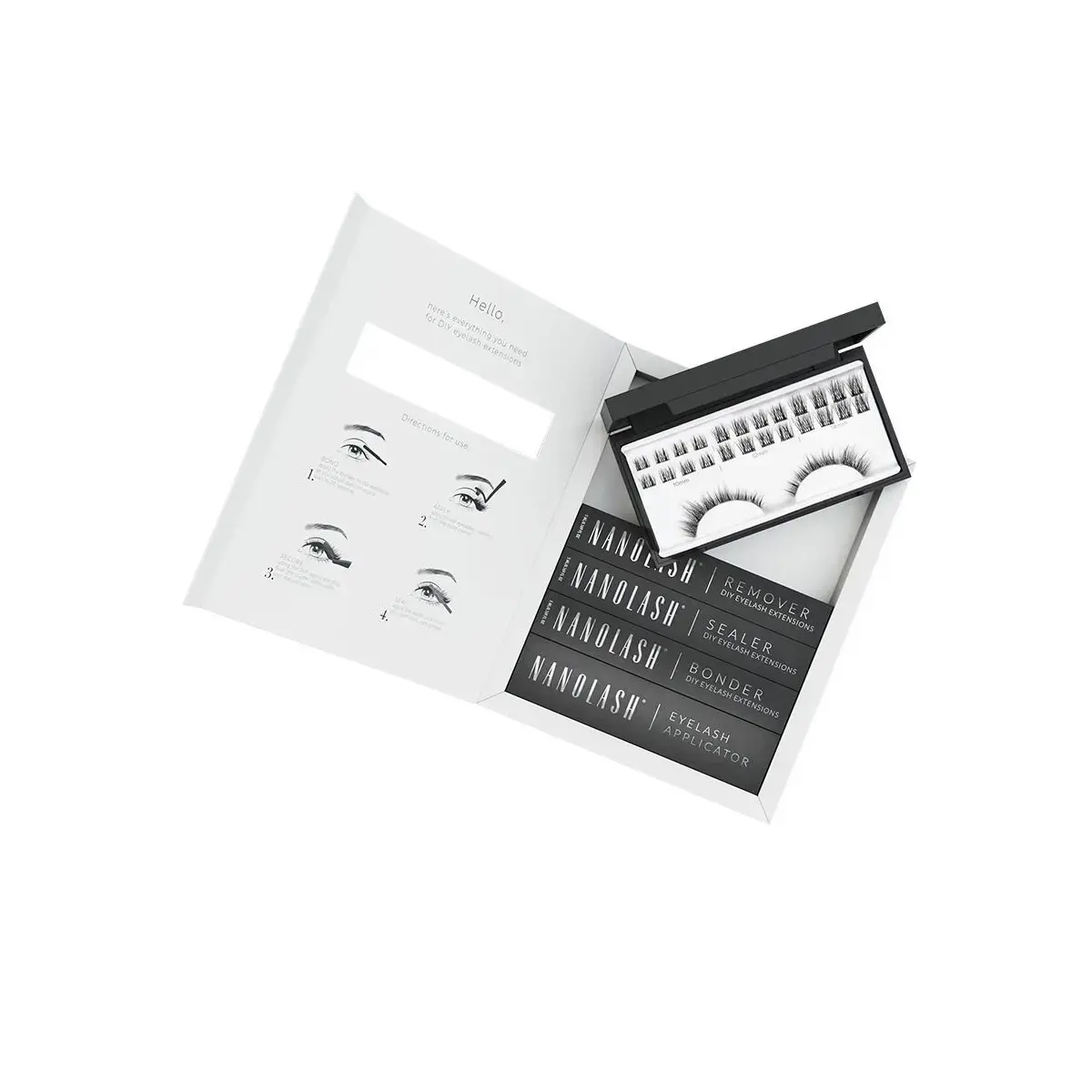 Set of False Eyelashes Nanolash Divine 5 Pieces