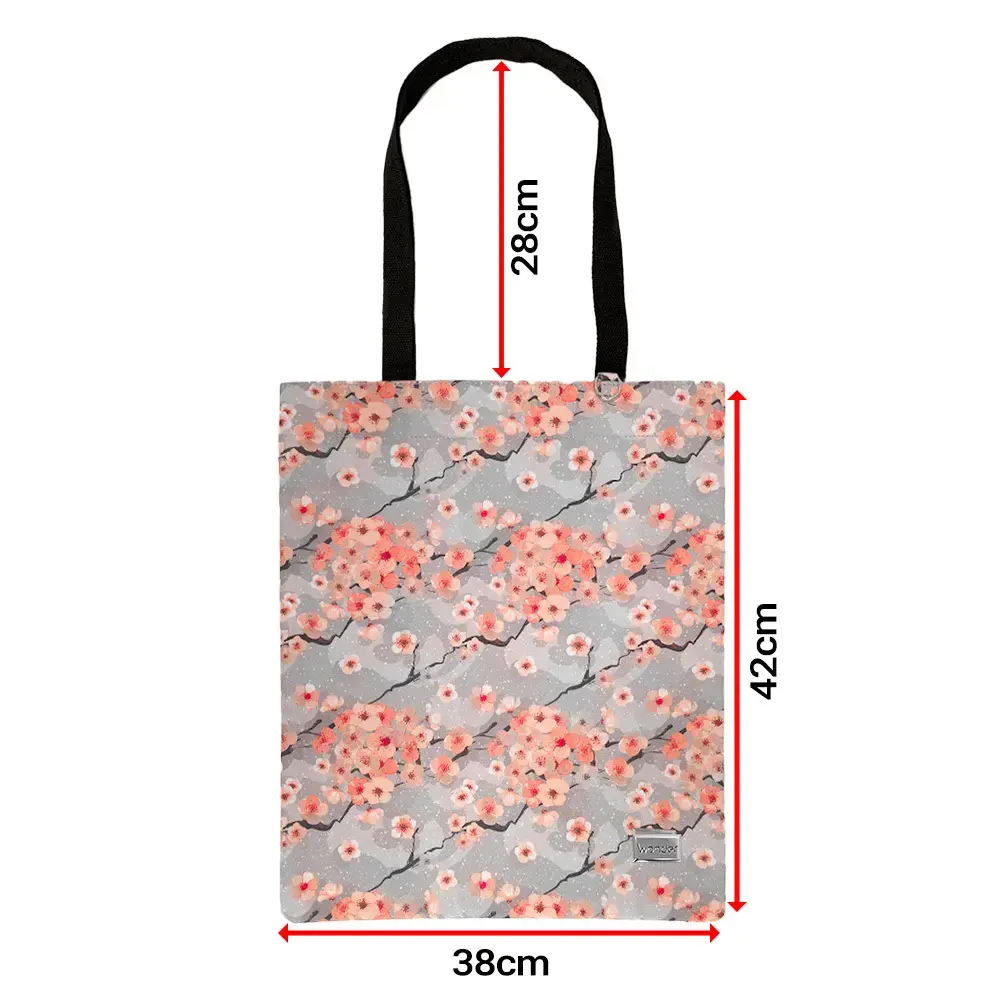 Shopping bag Wonder pattern 1 grey