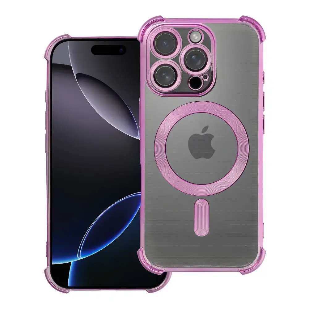 Antishock Electro maciņš ar MagSafe atbalstu telefonam iPhone 16 Pro violets