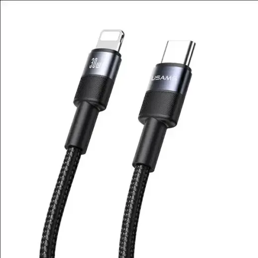 USAMS SJ729USBSG01 провод для передачи данных и зарядки | USB-C на USB-C | 1.2m | черный