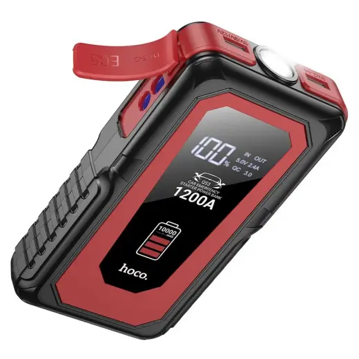 Hoco QS3 ārējais akumulators (powerbank) with a car jump-start function | 10 000 mAh | 18W | melns