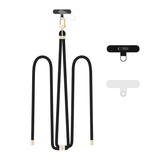 TECH-PROTECT C7S ROPE CROSSBODY STRAP BLACK|GOLD