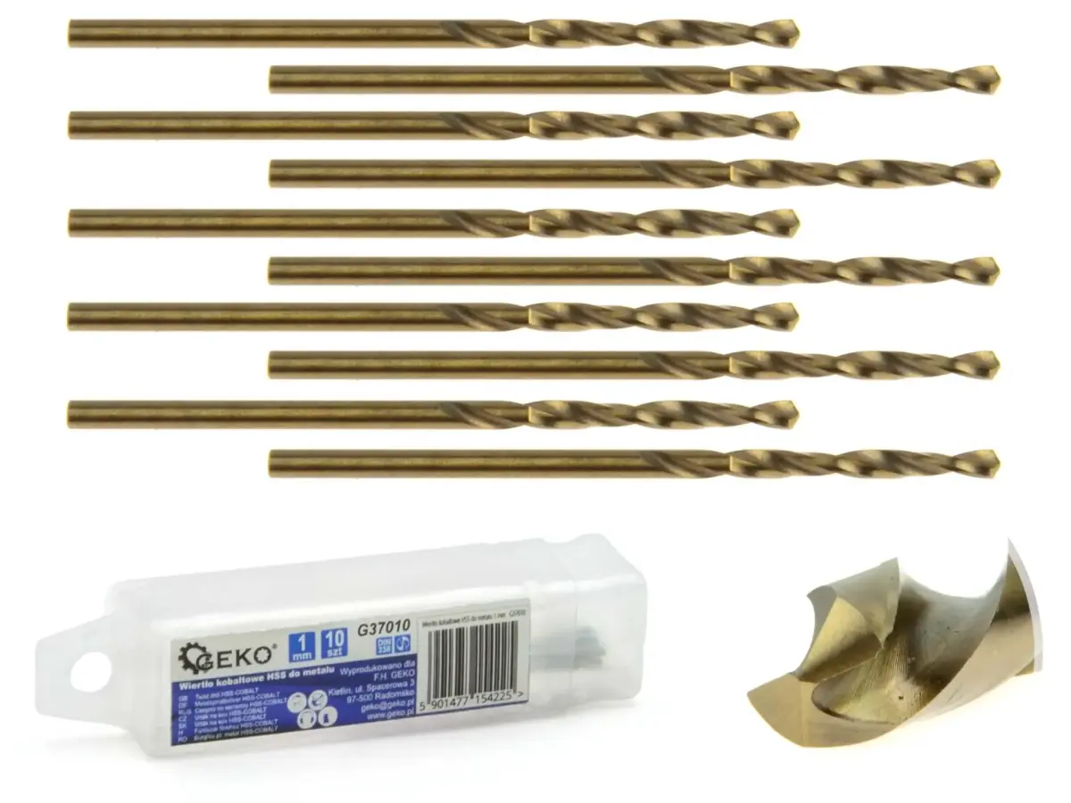 HSS spiraalpuur metallile koobaltiga 1 mm