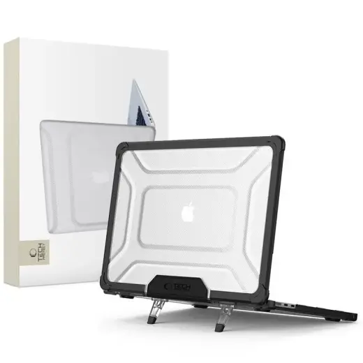 TECH-PROTECT SMARTSHELL PRO MACBOOK AIR 15 M2 | M3 | M4 | 2023-2025 BLACK|CLEAR