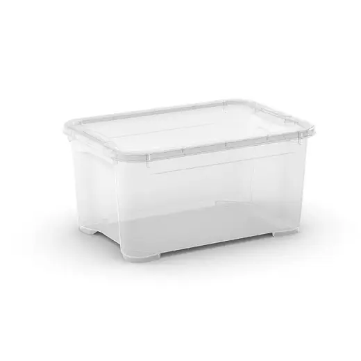 Box with lid T Box XS 14L 26,5x38x19cm transparent