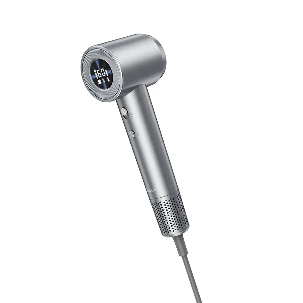 EOL Hair dryer with ionization Hoco with digital display HP10 gray
