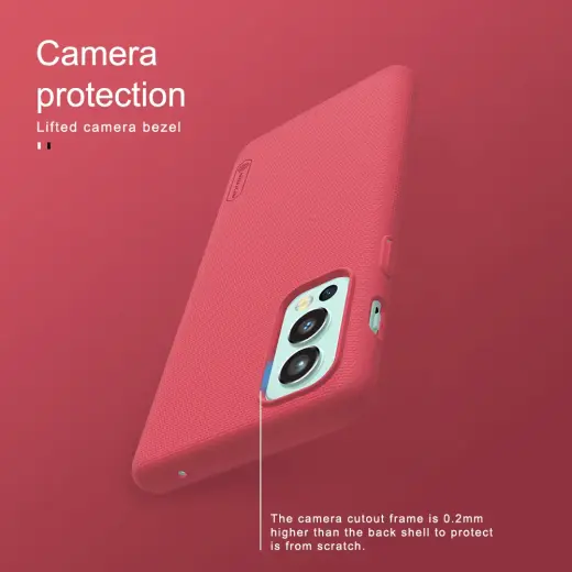 Nillkin Super Frosted Back Cover for OnePlus Nord 2 5G Bright Red