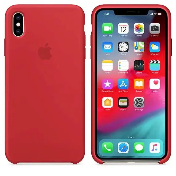 MRWH2ZM|A  Apple Silicone Cover for iPhone XS Max Red
