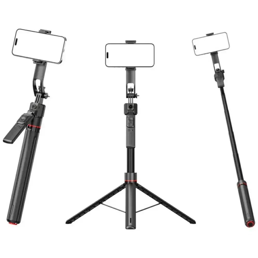 4smarts selfie stick tripod with 360° AI face tracking black