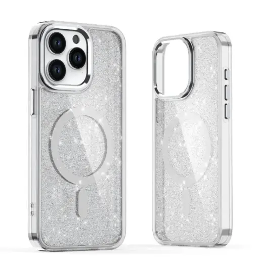 Glitter Case with MagSafe for Samsung Galaxy A26 5G - White