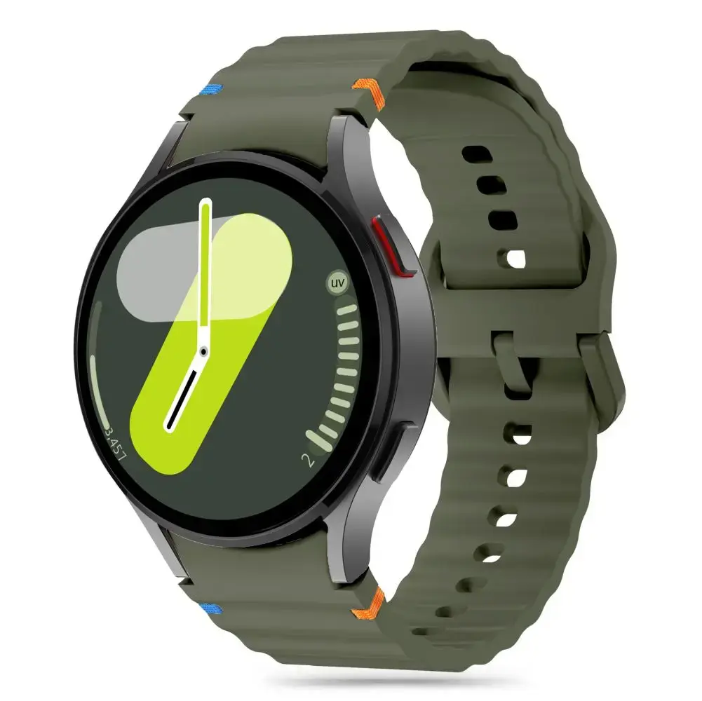 TECH-PROTECT SILICONE SPORT SAMSUNG GALAXY WATCH 4 | 5 | 5 PRO | 6 | 7 | FE ARMY GREEN