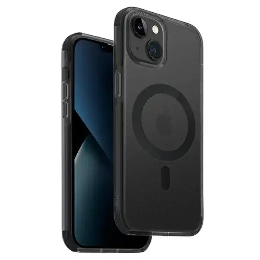UNIQ etui Combat iPhone 14 Plus 6,7" Magclick Charging czarny|concrete charcoal