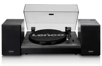 Plašu atskaņotājs Lenco LS-300BK Bluetooth with speakers Black