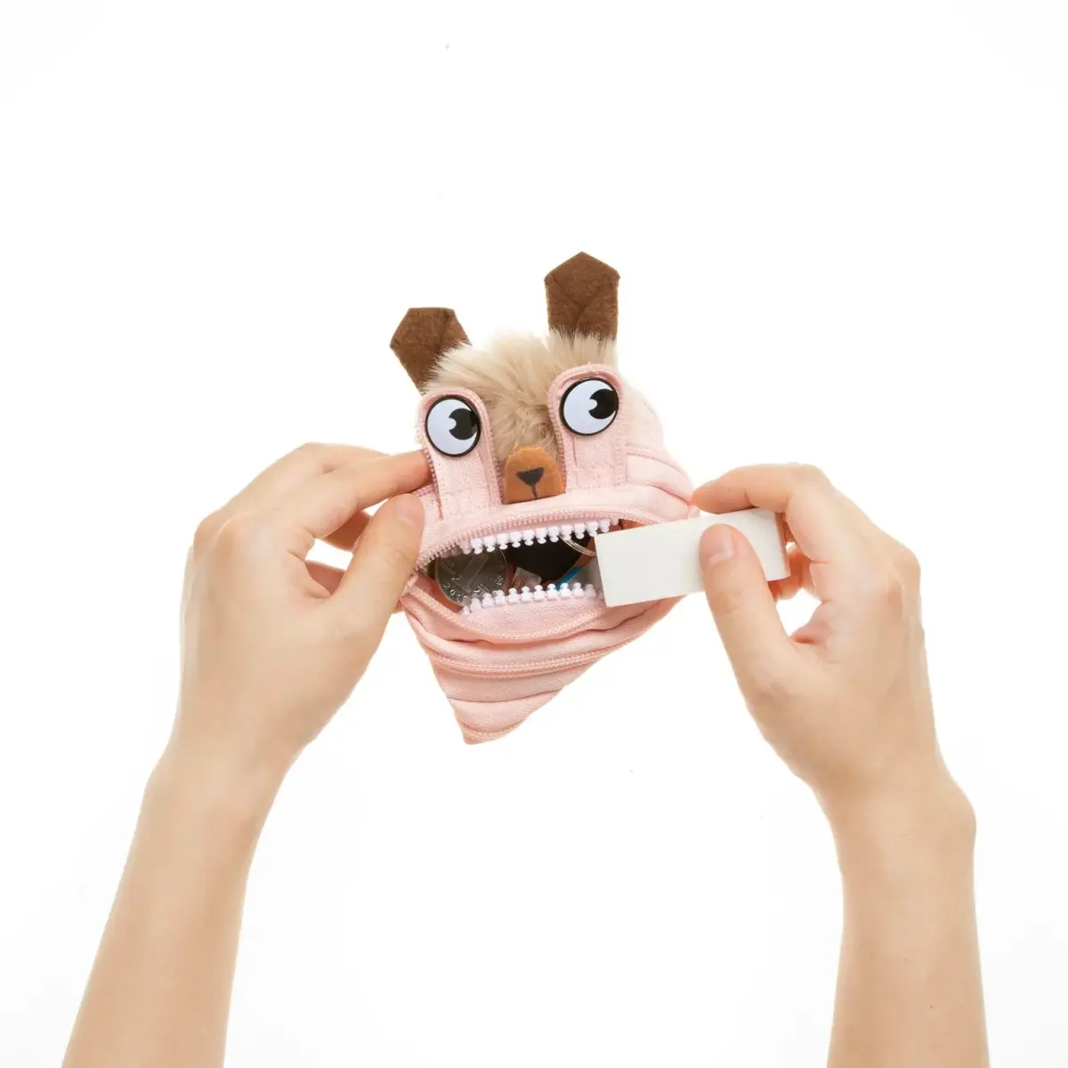 Penālis ZIPIT Lola Mini Pouch, persiku krāsa