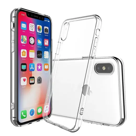 Ultra Slim 0,3 mm telefono dėklas iPhone XS skaidrus