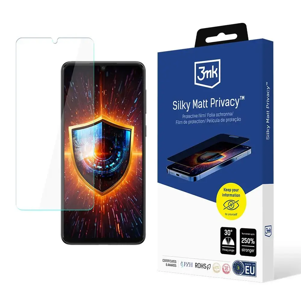 3mk Silky Matt Privacy matēta privātuma aizsargplēve telefona ekrānam Samsung Galaxy A32 4G (A325) (privātuma efekts)