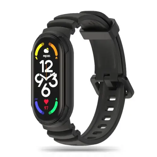 Tech-Protect Iconband Hybrid Strap for Xiaomi Mi Smart Band 5|6|7|NFC - Black