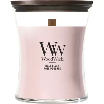 WoodWick Rose Blush Váza ( nádech růže ) - Vonná svíčka 609.5g