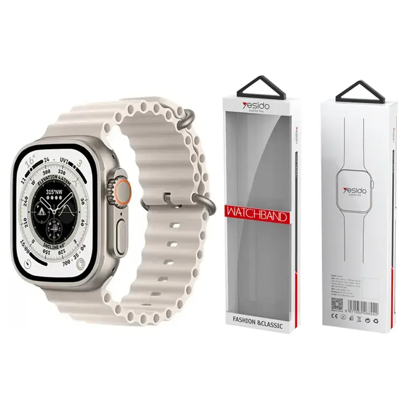 YESIDO WB21 APPLE WATCH SILICONE STRAP 42/44/45 NUDE