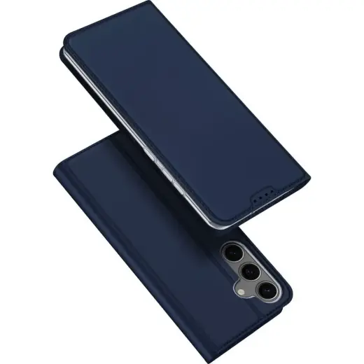 DUX DUCIS wallet case SKIN PRO for SAMSUNG S25 blue