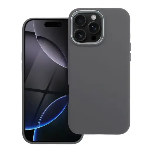 Forcell F-Protect Frame Premium maciņš ar MagSafe atbalstu telefonam iPhone 16 Pro Max pelēks