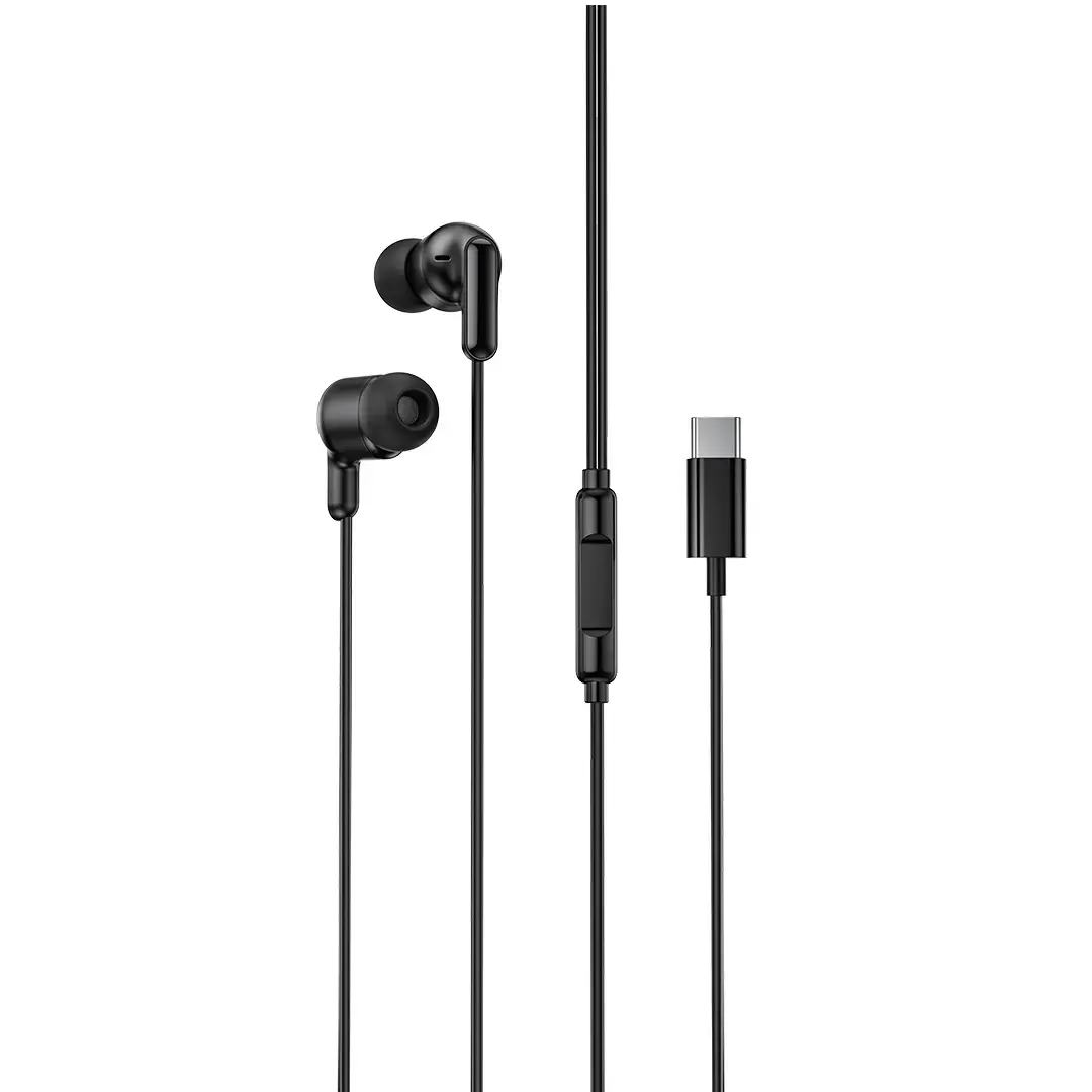 XO wired earphones EP84 USB-C black