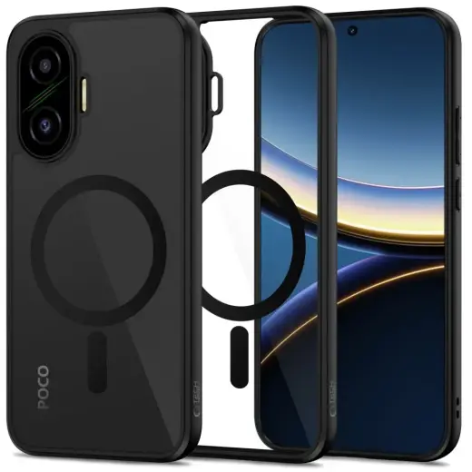 Tech-Protect Magmat phone case with MagSafe support for Poco F7 black