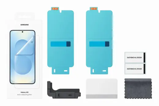 Samsung EF-US931CTE kaitsekile telefonile Samsung Galaxy S25 (S931) (Kahjustatud pakend) paigaldusraamiga