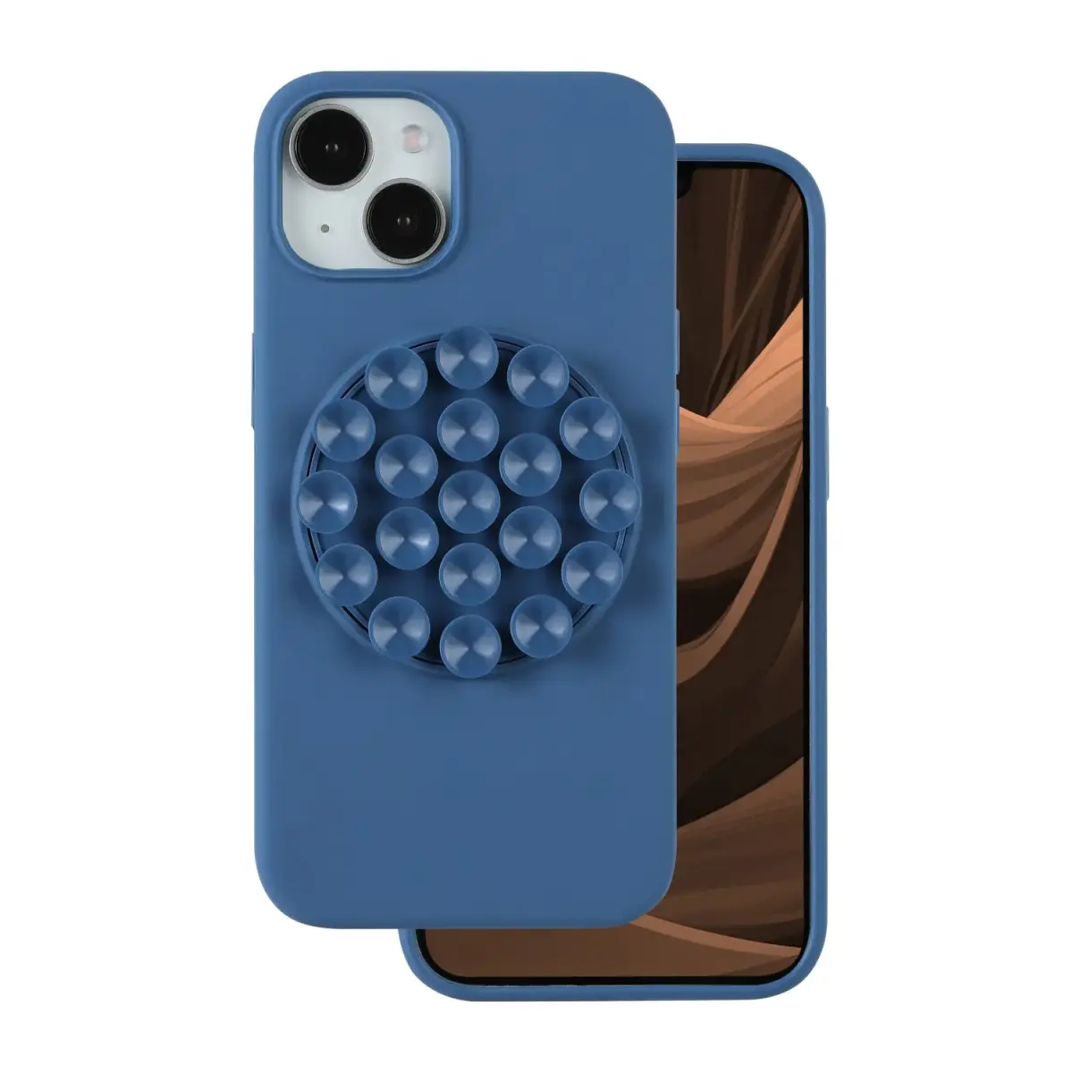 Silicone Stick case for iPhone 12 / 12 Pro 6,1" blue