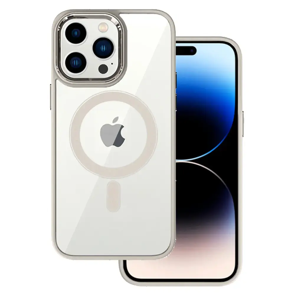 Tel Protect Magnetic Clear Case for Iphone 13 Titanium