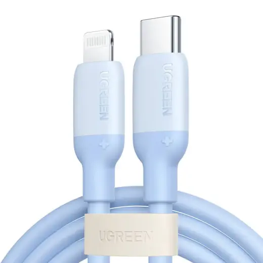 Ugreen fast charging USB Type C - Lightning cable (MFI certificate) C94 chip Power Delivery 1 m blue (US387 20313)