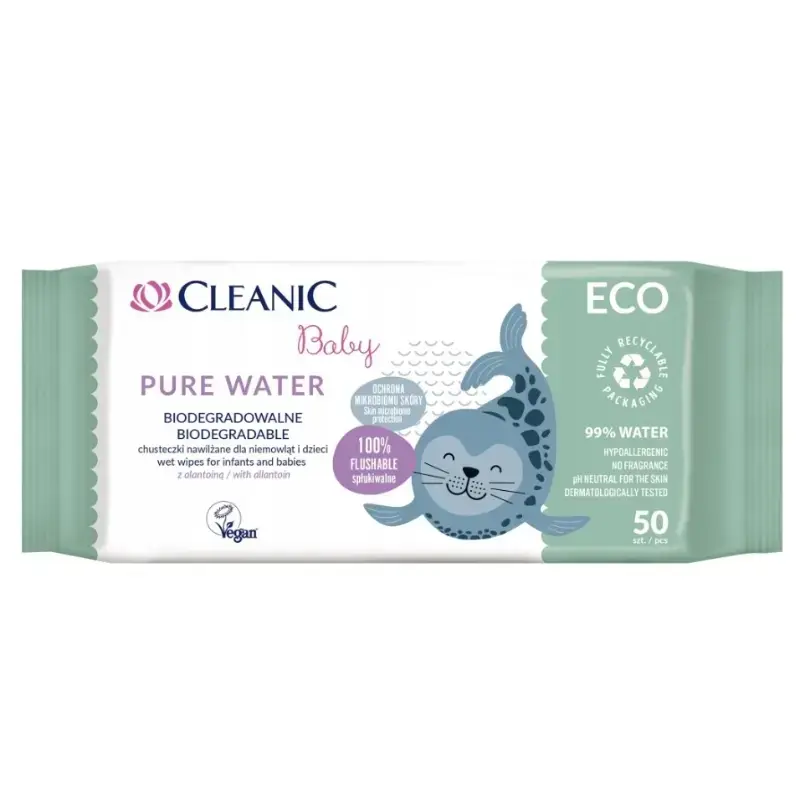 Wet wipes for babies Cleanic Baby Eco Pure Water 50 pcs.