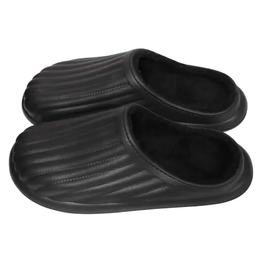Garden slippers men's warm size 40-41 black