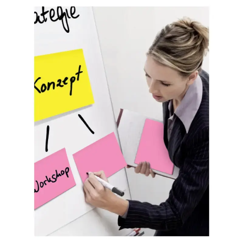 Piezīmju līmlapiņas Post-it Super Sticky 152x101mm, asorti krāsās, 4 gab/iepakojumā
