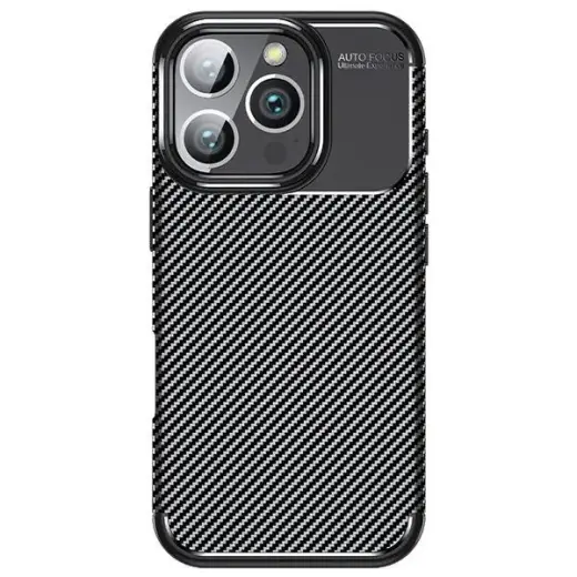 Beline Carbon Armor telefono dėklas iPhone 16 Pro Max juodas