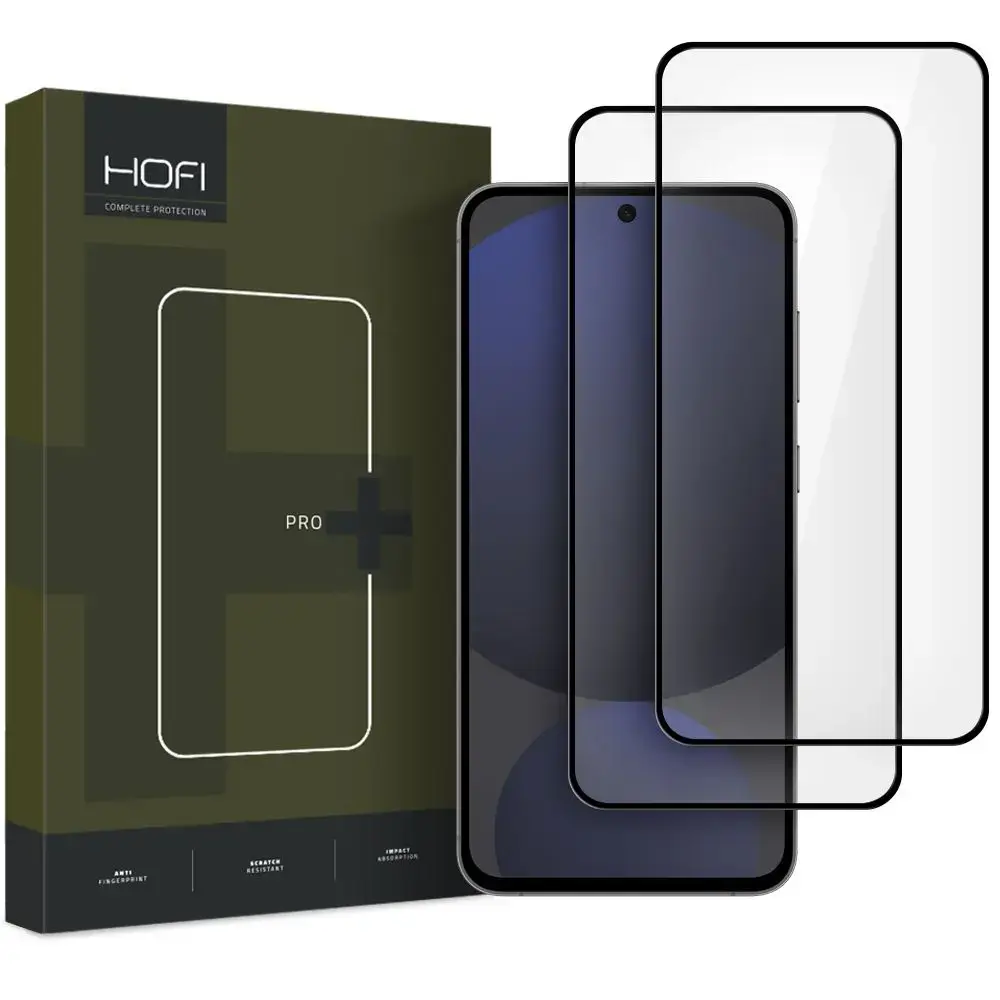 HOFI GLASS PRO+ aizsargstikls telefonam Samsung Galaxy S24 FE melns 2 gab.