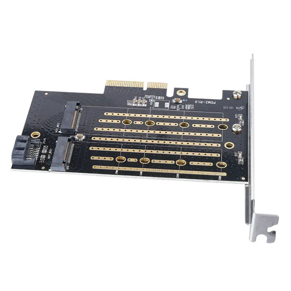 Orico PDM2 PCI-E 3.0 x4 Expansion Card for M.2 NVMe and SATA Drives - Black