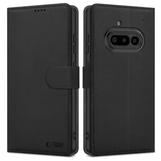 Tech-Protect Wallet Phone Case for Nothing Phone 3a matte black