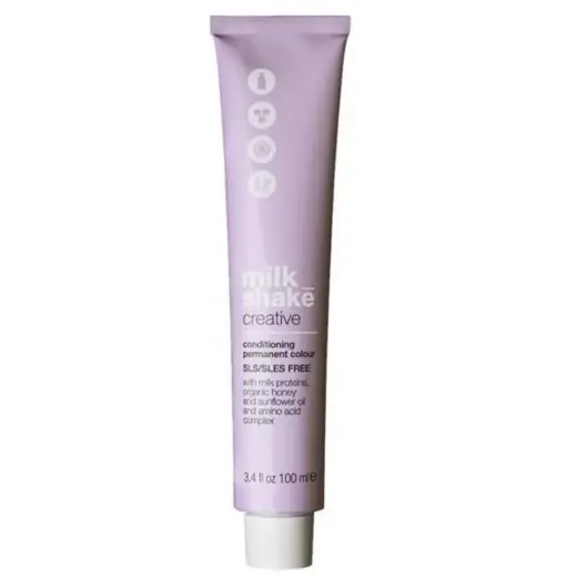 Milk Shake, Creative, SLS/SLES-Free, Permanent Hair Dye, 6.136AG Ash Gold Dark Blond, 100 ml