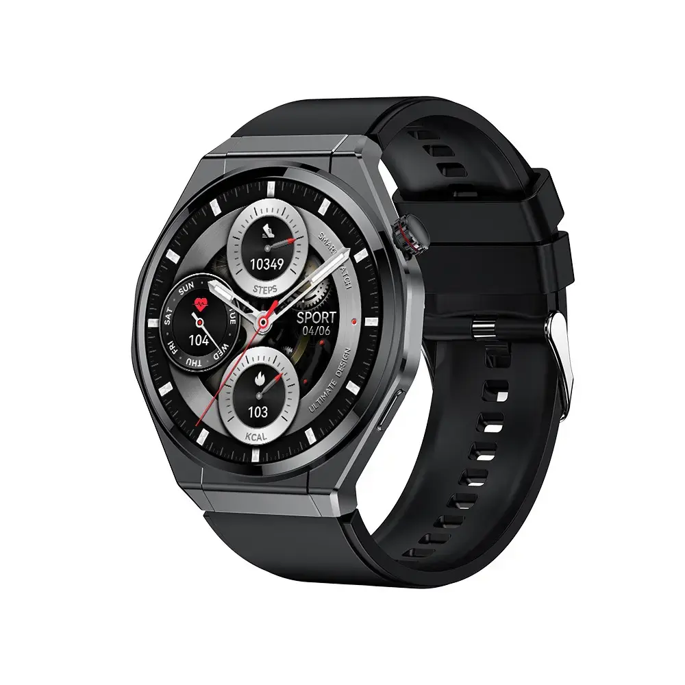 Blavec Smartwatch U-02 Kenzo HD AMOLED Voice Call (SWU0-B) czarny + 1 pasek