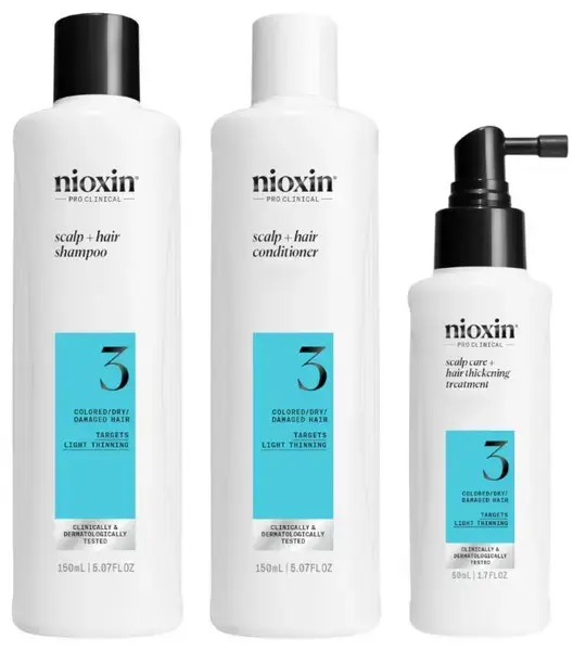 Nioxin System 3 – Kit - Treatment for Natural Hair with Mild Thinning 3 U