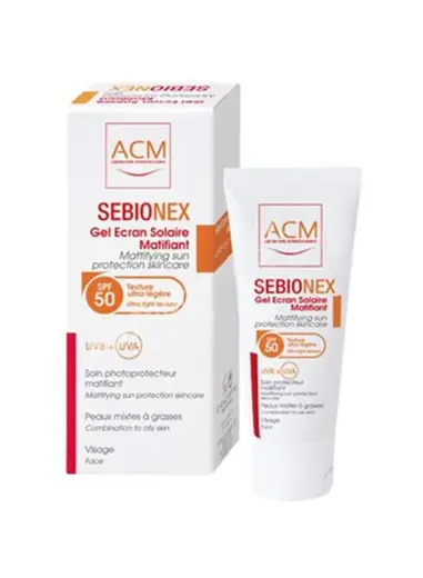 Acm Mattifying Sun Gel SPF 50 + Sébionex 40 Ml