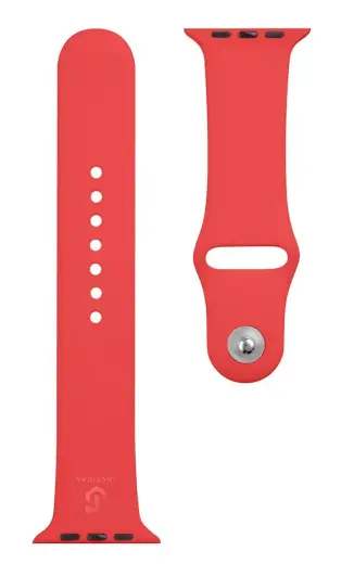 Tactical 498 Silicone Band for Apple Watch 1|2|3|4|5|6|7|SE 42|44|45mm Red